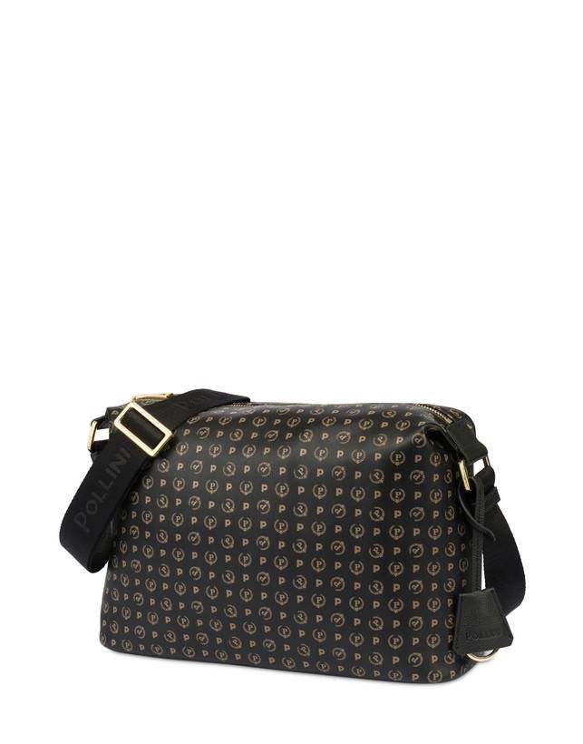 Pollini Borsa A Spalla Heritage Soft Touch Nero/nero Nuova