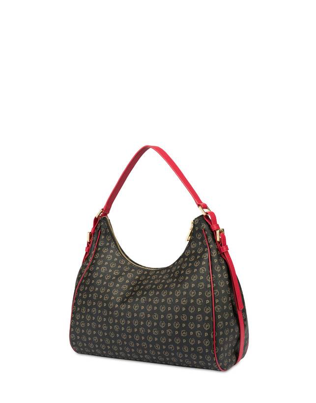 Pollini Hobo Bag Heritage Pvc Nero/lacca Moda