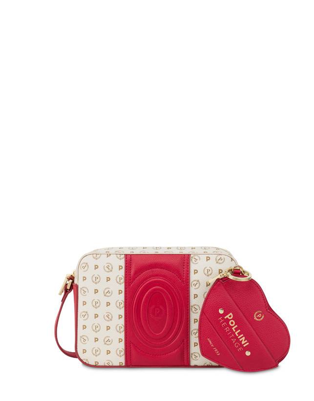 Pollini Borsa A Tracolla Heritage 70th Anniversary Avorio/rosso Vendita