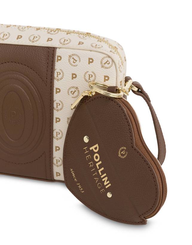 Pollini Borsa A Tracolla Heritage 70th Anniversary Avorio/marrone Pezzi Unici