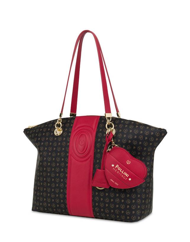 Pollini Tote Bag Heritage 70th Anniversary Nero/rosso Negozi Online