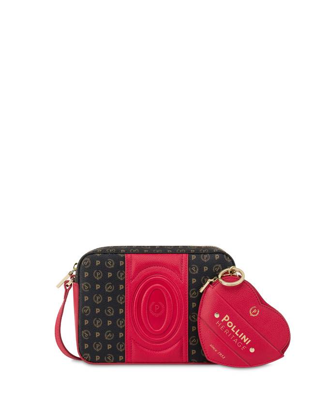 Pollini Borsa A Tracolla Heritage 70th Anniversary Nero/rosso Promozione Limitata