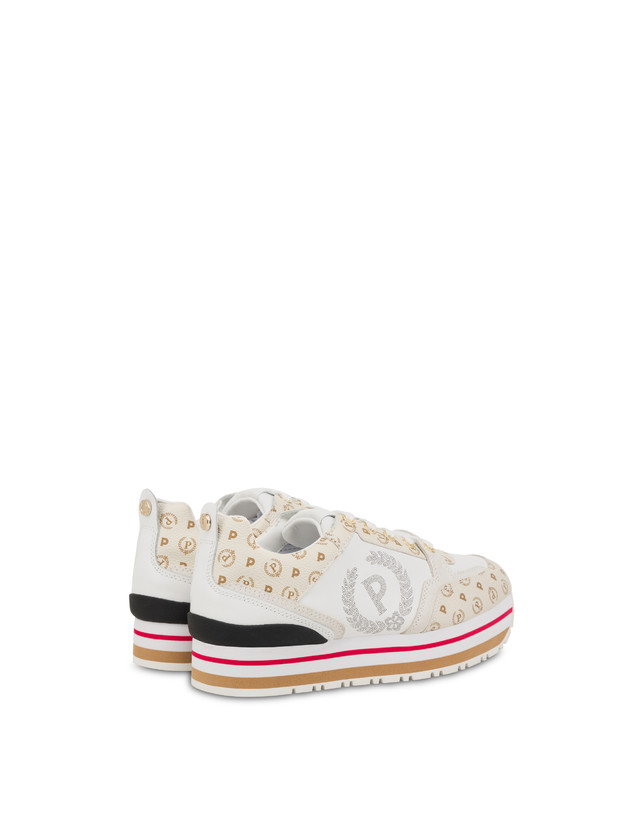 Pollini Sneakers In Vitello Heritage Forever Avorio/avorio/bianco Online