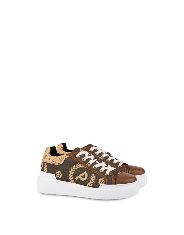 Pollini Sneakers Maxi Heritage Day Sì! Crema/marrone/marrone Nuova