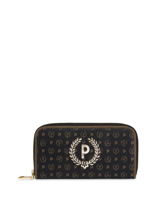 Pollini Portafoglio Con Zip Special Heritage. Avorio/nero/bronzo Spedizione Gratuita