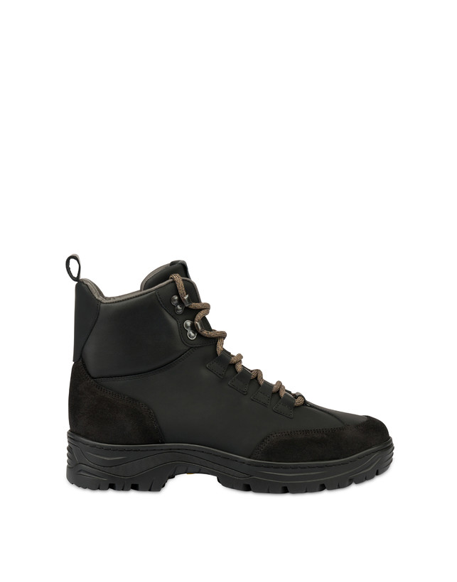 Pollini Pedule Mid In Vitello Ice Cracker Nero/nero/nero In Vendita
