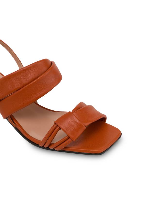Pollini Sandali In Nappa Lady Tie Wood Consegna Veloce