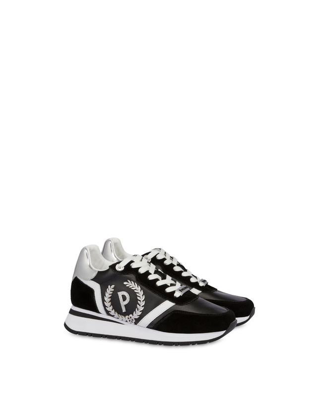 Pollini Sneakers Con Dettagli Laminati Speedy Nero/nero/bianco/argento Promozione