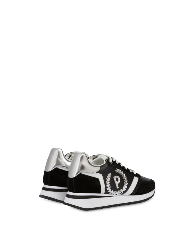 Pollini Sneakers Con Dettagli Laminati Speedy Nero/nero/bianco/argento Promozione
