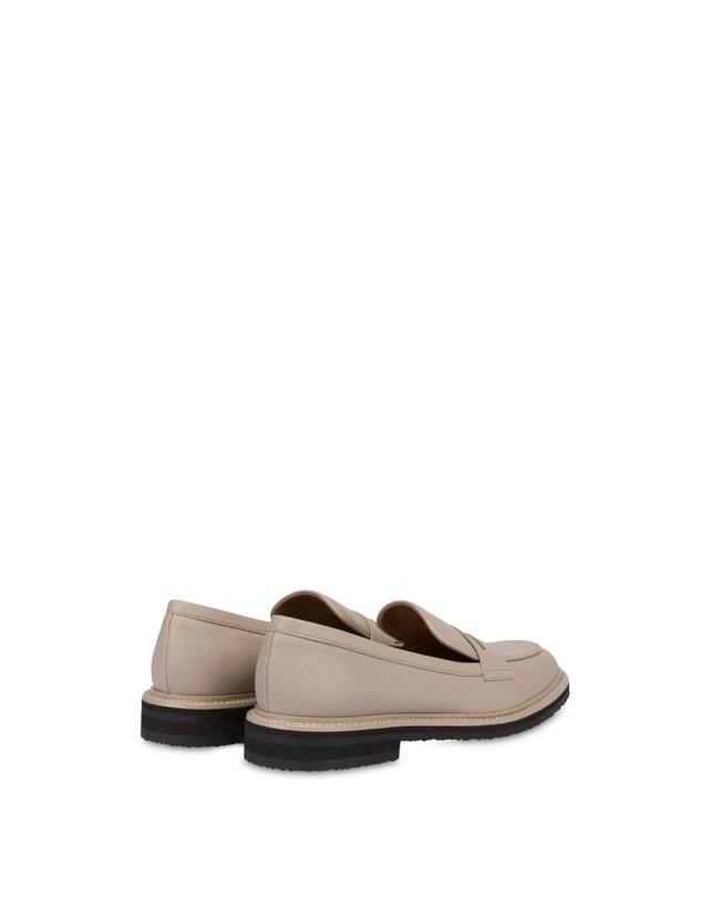 Pollini Mocassini In Vitello Artisan Touch Sabbia/sabbia I Più Venduti