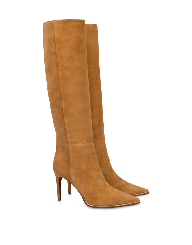 Pollini Stivale In Crosta Attitude Caramello Fino Al -60%