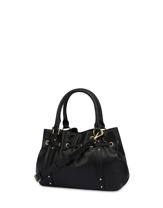 Pollini Piccola Borsa In Nappa Serena Nero/nero Prezzo Ridotto
