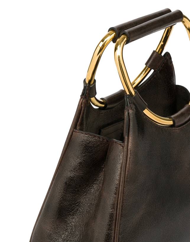 Pollini Clutch In Vitello Vintage Armour In Saldo