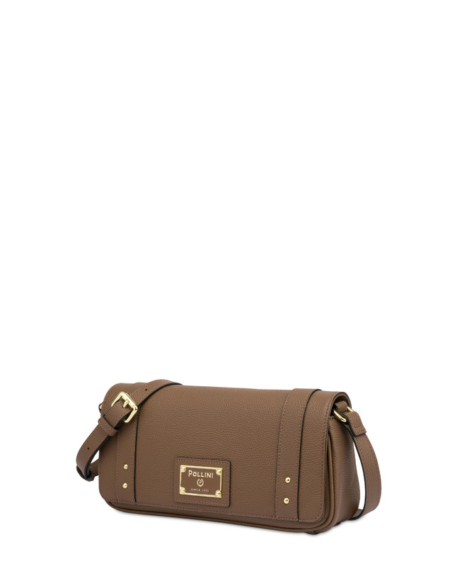 Pollini Borsa A Spalla In Vitello Serena Marrone Vendite Flash
