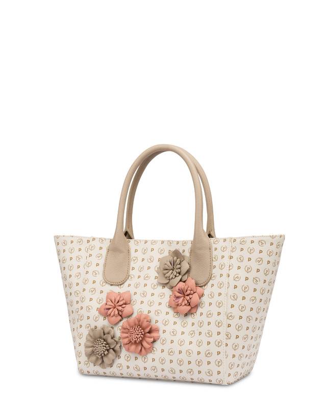 Pollini Tote Bag Medium Heritage Flowers Avorio/ghiaccio 2025