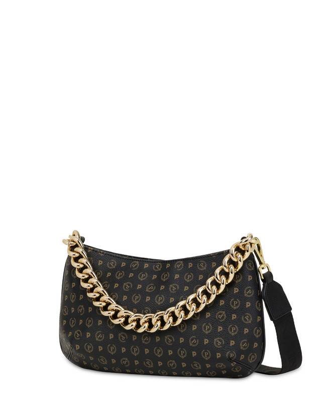Pollini Borsa A Tracolla Heritage Logo Classic Nero/nero Consegna Veloce