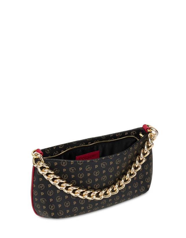 Pollini Borsa A Tracolla Heritage Logo Classic Nero/lacca Ultimo giorno