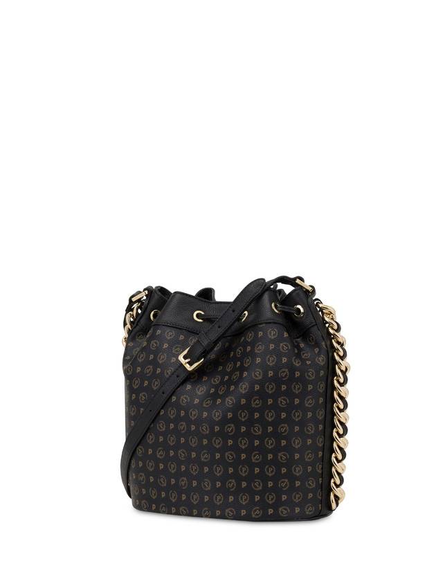 Pollini Borsa A Secchiello Heritage Logo Classic Nero/nero Negozi Online