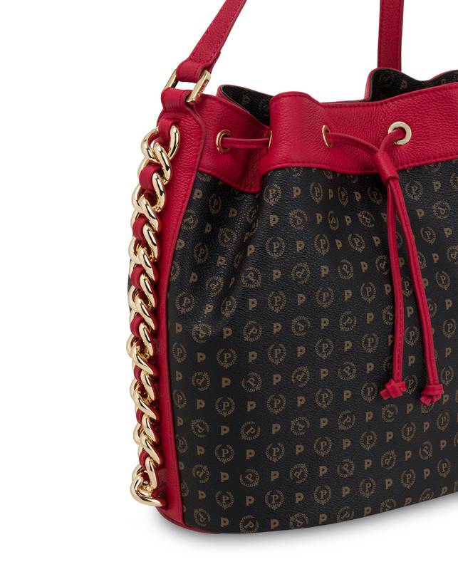 Pollini Borsa A Secchiello Heritage Logo Classic Nero/lacca Acquista Ora