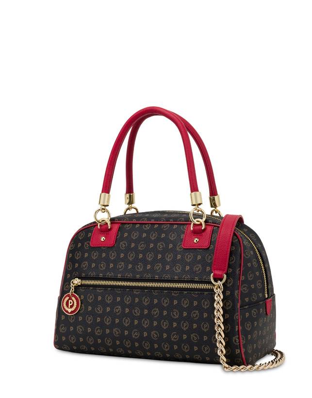 Pollini Bowling Bag Heritage Logo Classic Nero/lacca Prezzo Ridotto