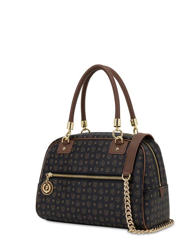 Pollini Bowling Bag Heritage Logo Classic Nero/marrone Novità