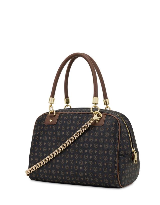 Pollini Bowling Bag Heritage Logo Classic Nero/marrone Novità