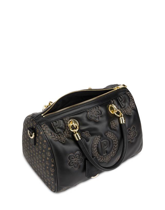 Pollini Borsa Bauletto Puffy Heritage Nero/nero/nero Presa