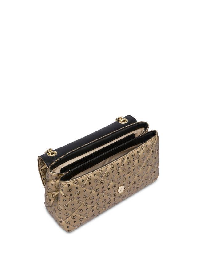 Pollini Borsa A Spalla Heritage Matelassé Oro/nero Economico