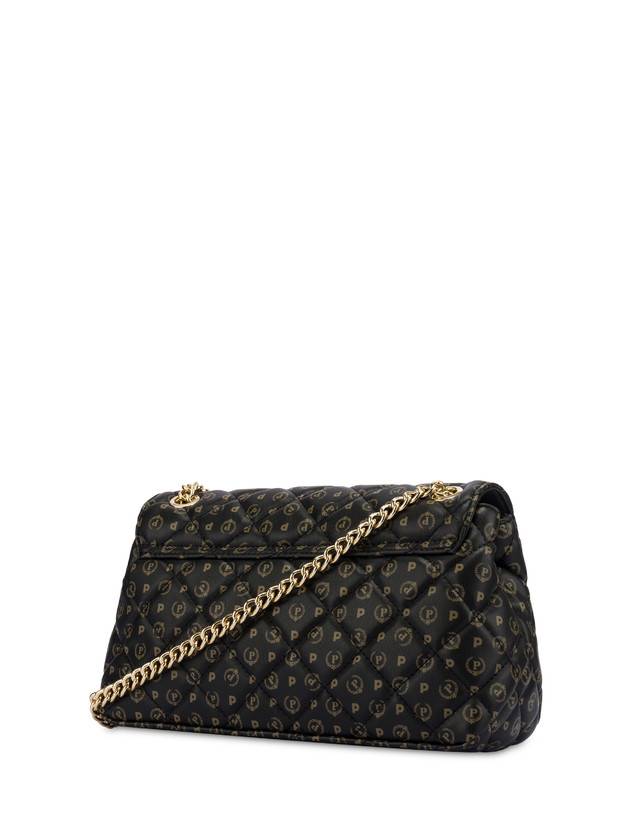 Pollini Borsa A Spalla Heritage Matelassé Nero/nero Online