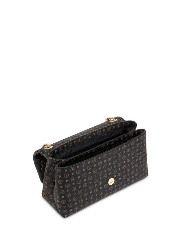 Pollini Borsa A Spalla Puffy Heritage Nero/nero/nero Saldi Di Fabbrica