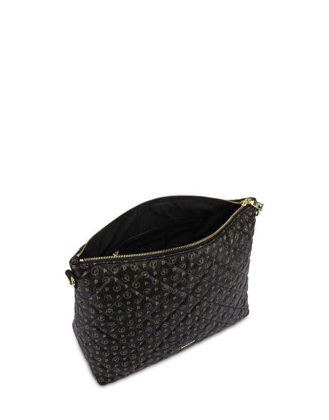 Pollini Borsa Hobo Heritage Matelassé Nero/nero In Saldo