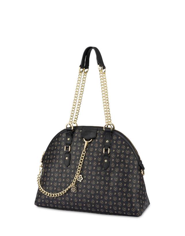 Pollini Borsa A Spalla Heritage Logo Classic Nero/nero Moda