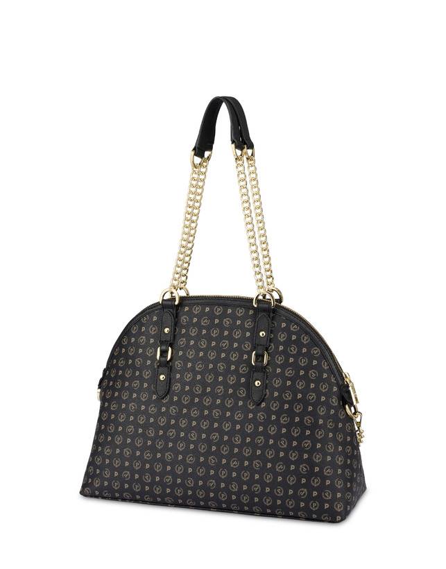 Pollini Borsa A Spalla Heritage Logo Classic Nero/nero Moda