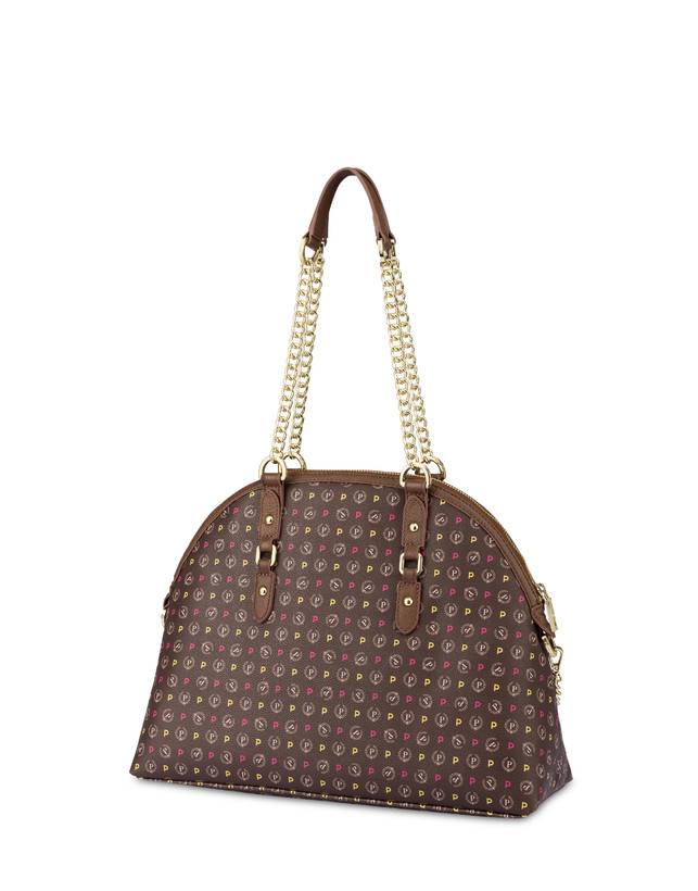 Pollini Borsa A Spalla Heritage Logo Classic Multicolore/marrone Spedizione gratuita