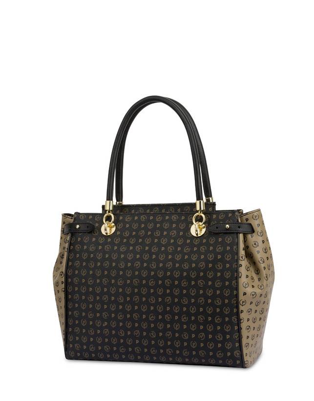 Pollini Borsa A Mano Bicolore Heritage Soft Touch Nero/taupe/nero Negozio online di fabbrica