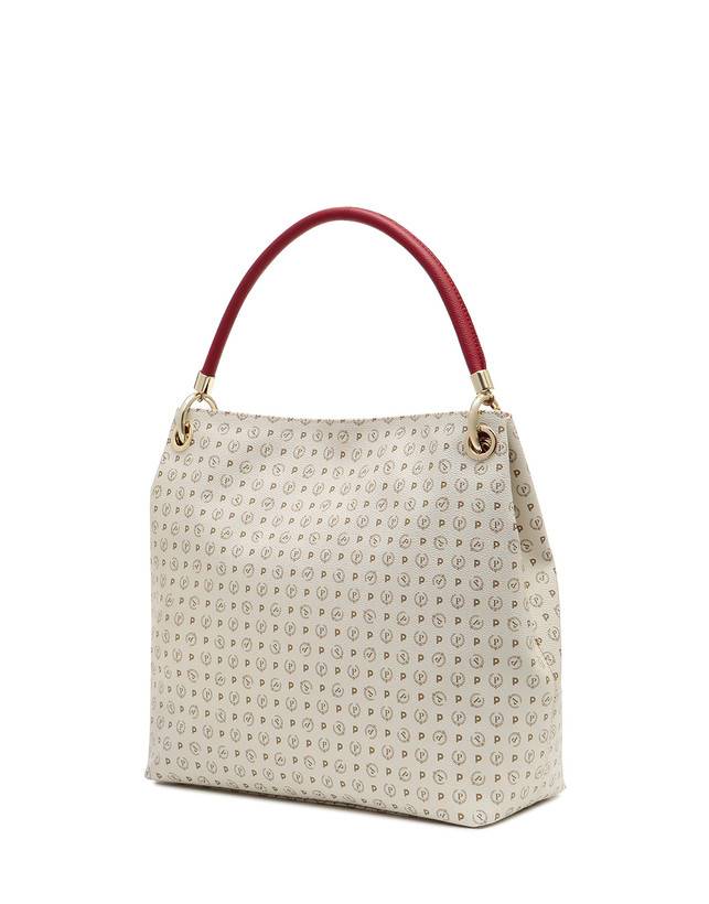 Pollini Borsa A Spalla Heritage Logo Classic Avorio/lacca Grande vendita