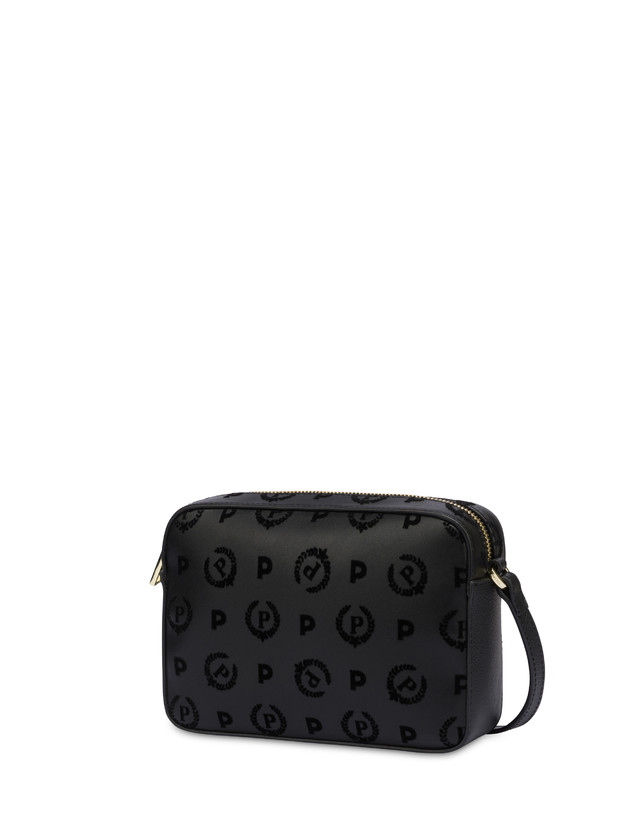 Pollini Borsa A Tracolla Heritage Flock Nero/nero Offerta esclusiva