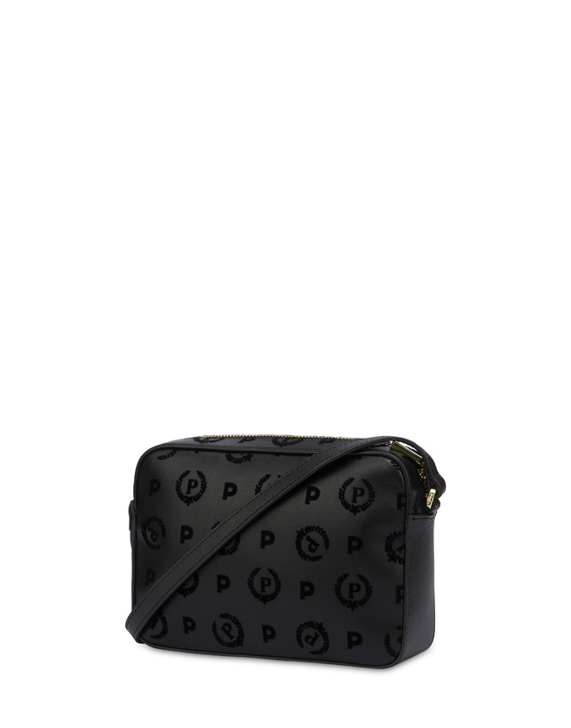 Pollini Borsa A Tracolla Heritage Flock Nero/nero Offerta esclusiva