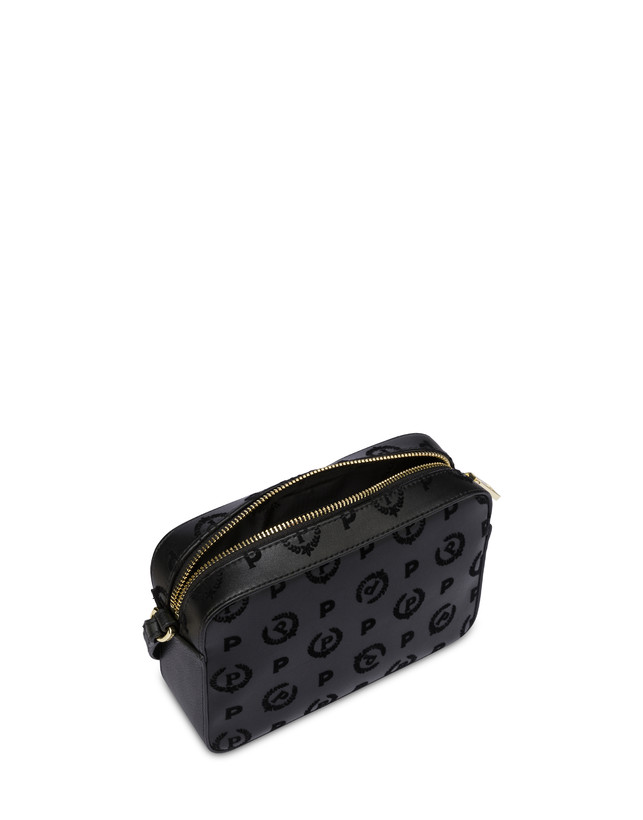 Pollini Borsa A Tracolla Heritage Flock Nero/nero Offerta esclusiva