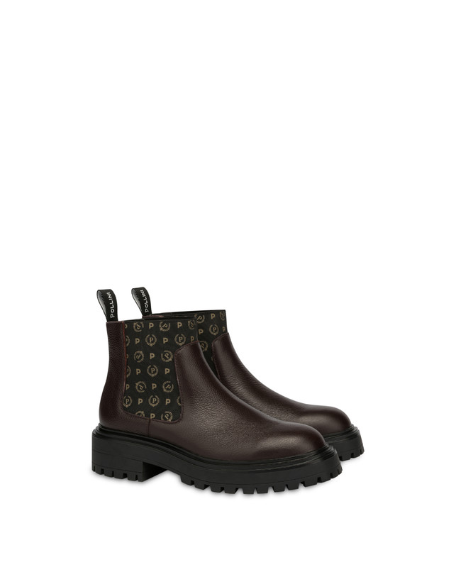 Pollini Beatles In Vitello Logo Heritage Nero/t.moro Offerta Giorno del Papà