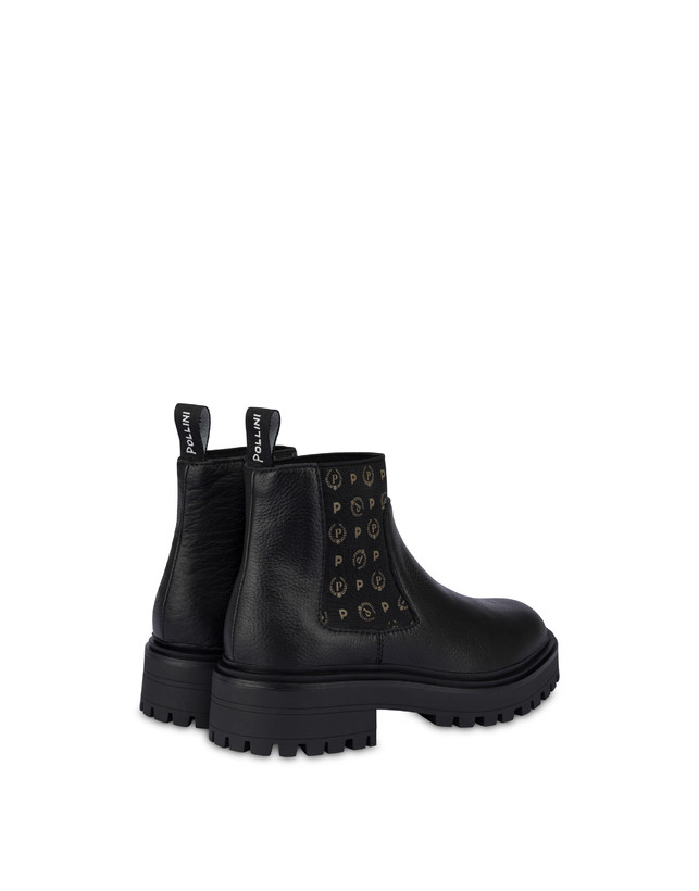 Pollini Beatles In Vitello Logo Heritage Nero/nero Offerta San Valentino