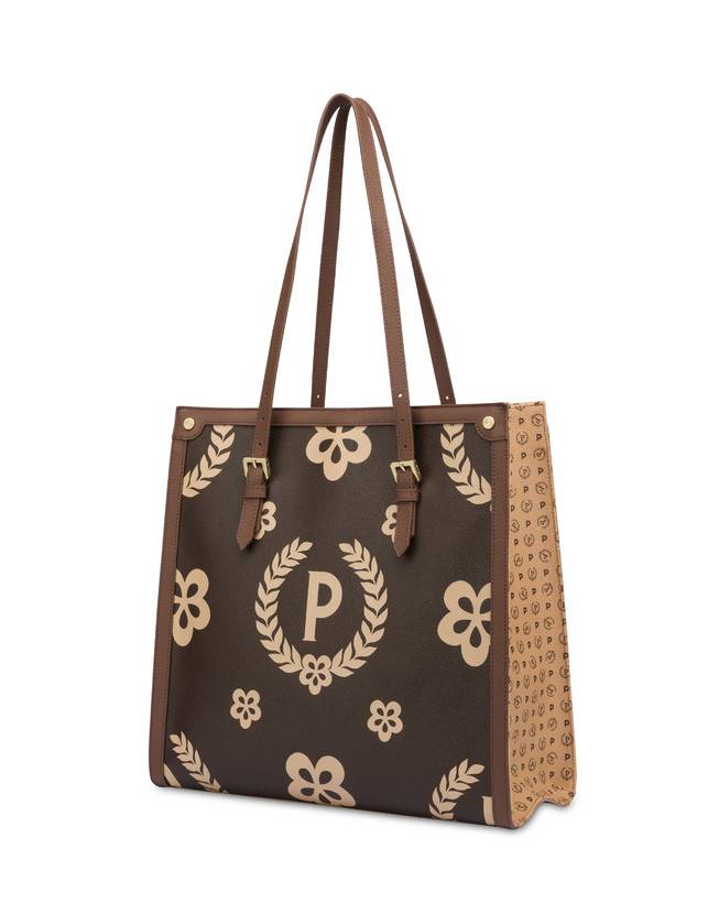 Pollini Tote Bag Day-si! Heritage Crema/marrone/marrone Latest fashion