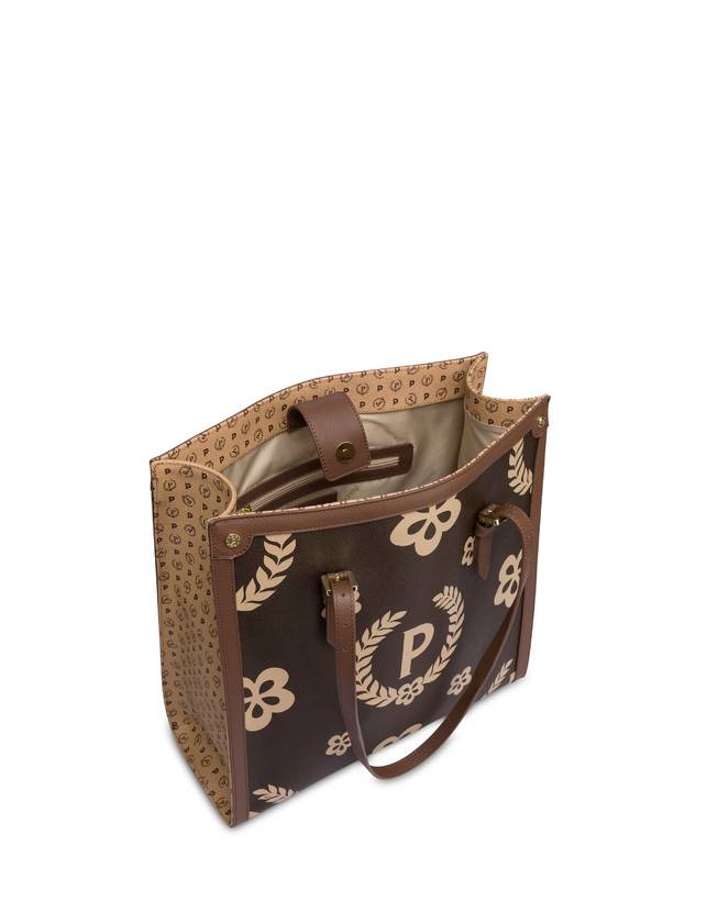 Pollini Tote Bag Day-si! Heritage Crema/marrone/marrone Latest fashion