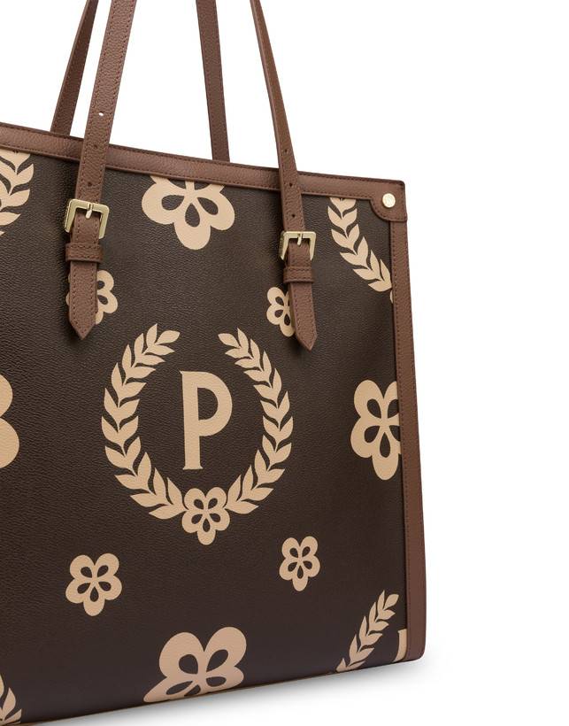 Pollini Tote Bag Day-si! Heritage Crema/marrone/marrone Latest fashion