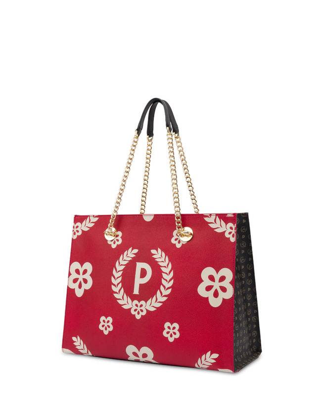 Pollini Shopping Bag Day-si! Heritage Nero/rosso/nero Online Outlet