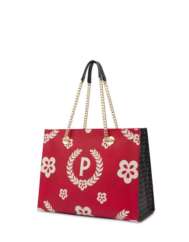 Pollini Shopping Bag Day-si! Heritage Nero/rosso/nero Online Outlet