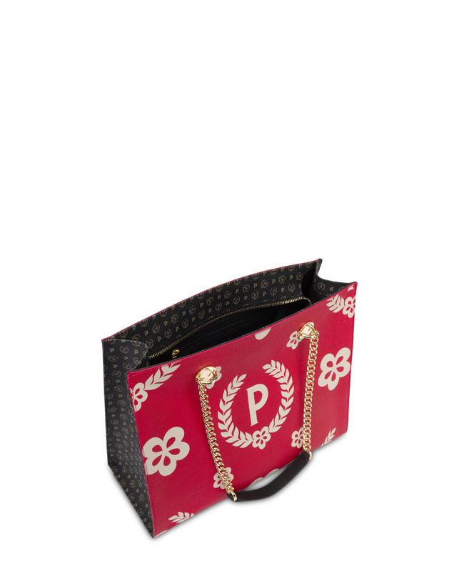 Pollini Shopping Bag Day-si! Heritage Nero/rosso/nero Online Outlet