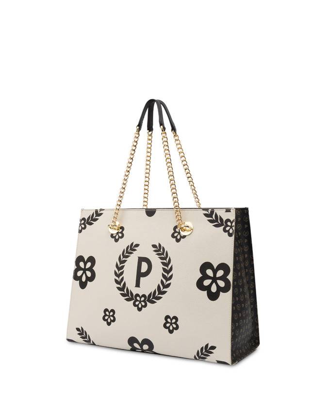 Pollini Shopping Bag Day-si! Heritage Nero/avorio/nero Offerta temporanea