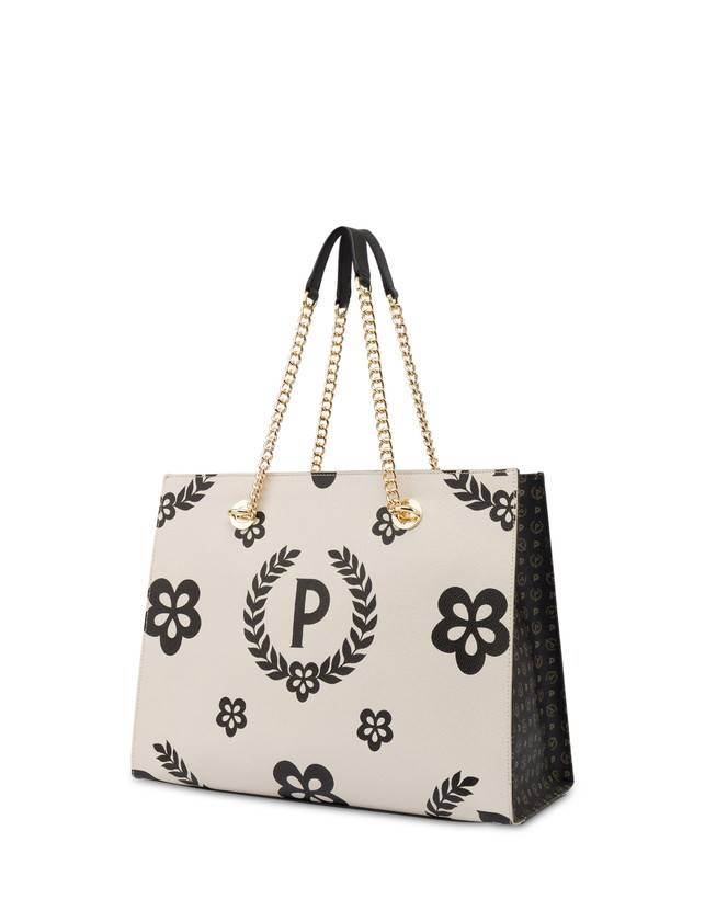Pollini Shopping Bag Day-si! Heritage Nero/avorio/nero Offerta temporanea