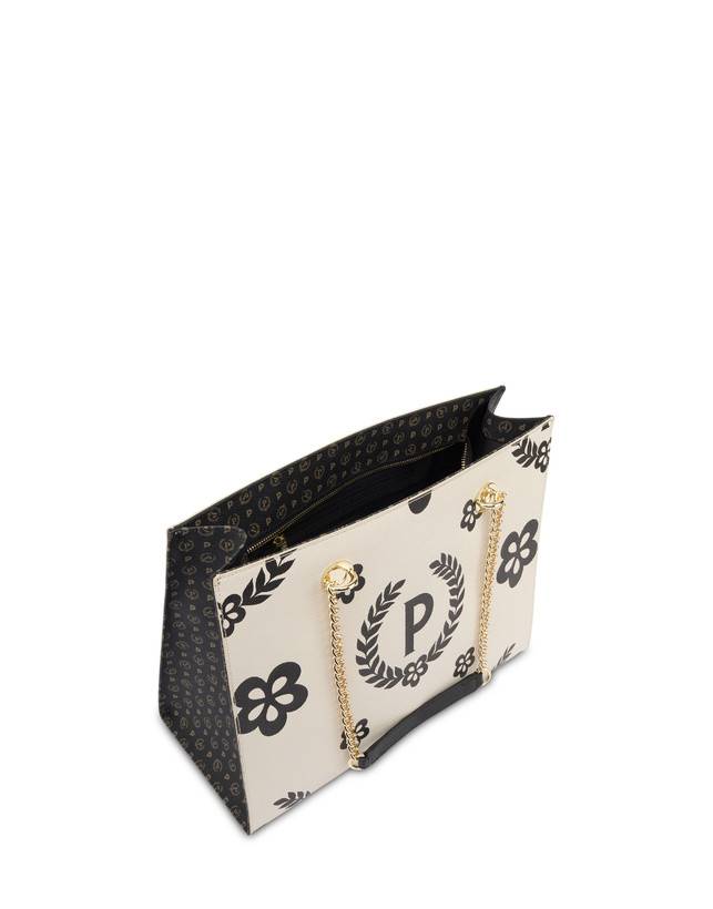 Pollini Shopping Bag Day-si! Heritage Nero/avorio/nero Offerta temporanea